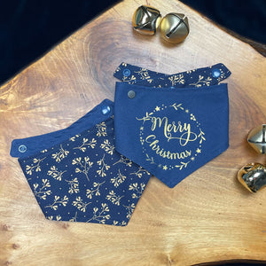 Merry Christmas navy Bandana